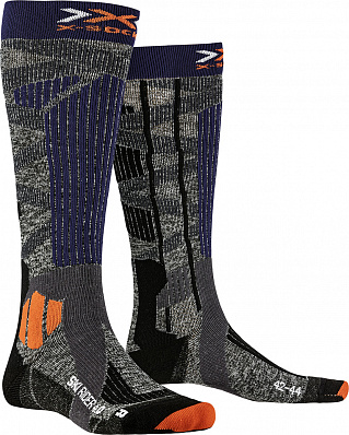 Носки X-Bionic X-Socks Ski Rider 4.0 (Stone grey/Melange blue)